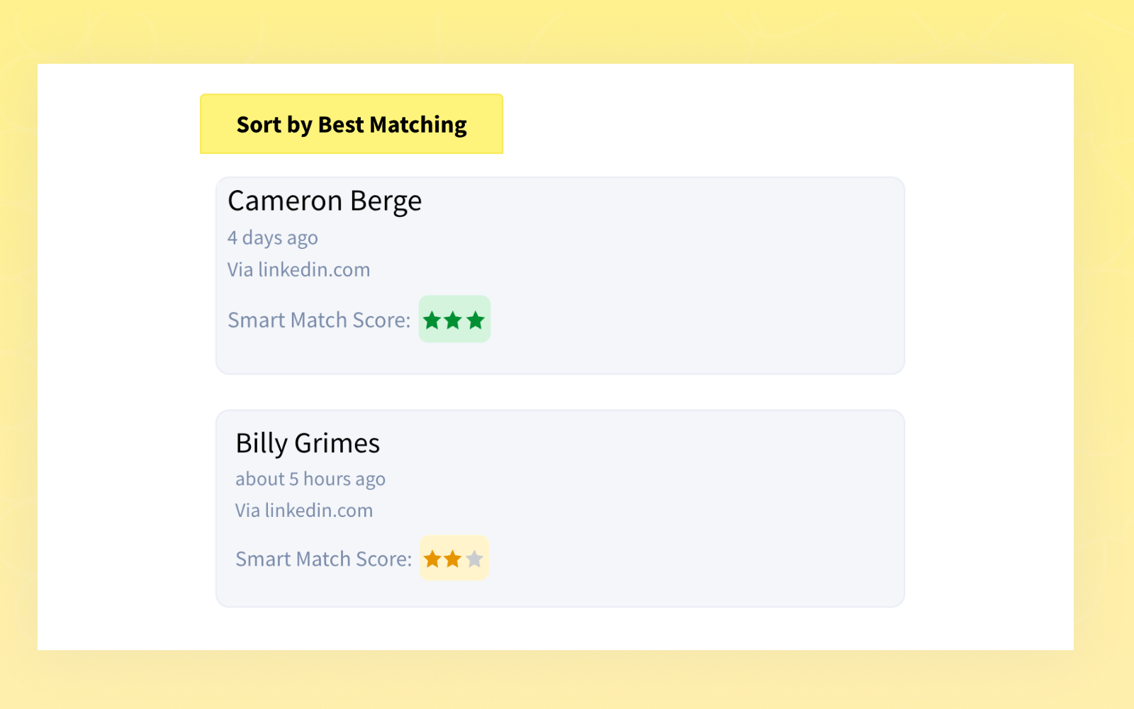 Smart Matching